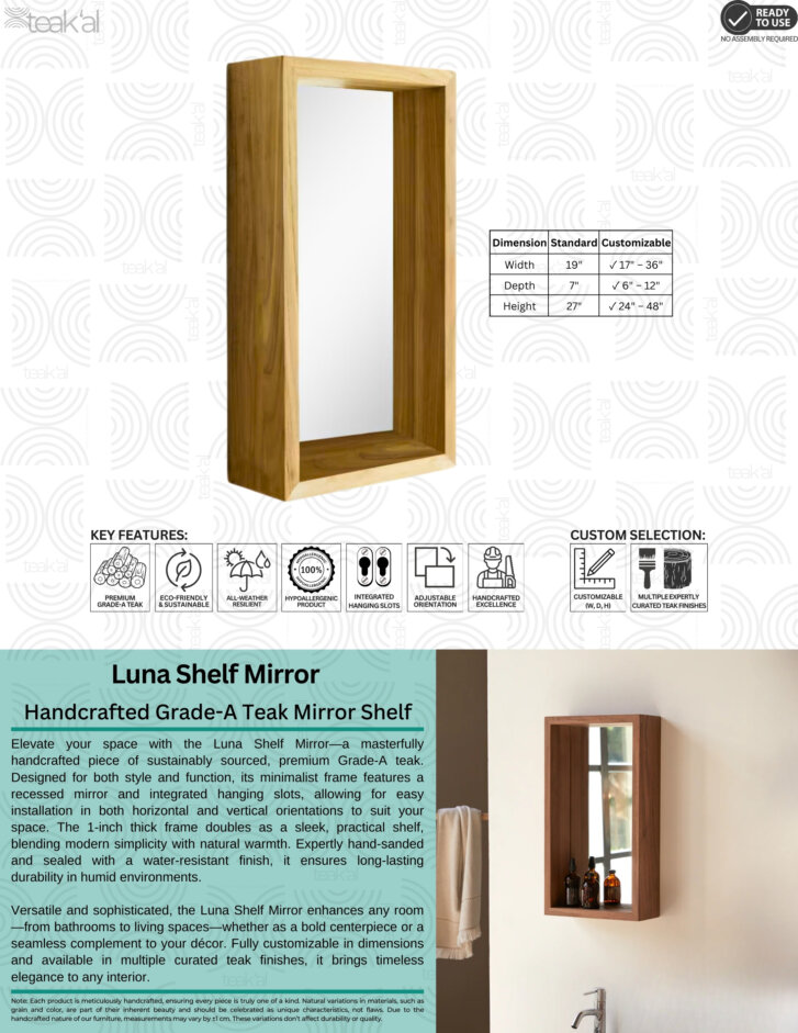 Luna Shelf Mirror - Image 2