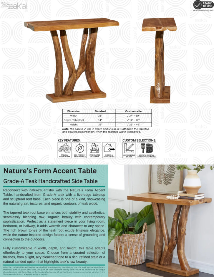 Nature’s Form Accent Table - Image 2