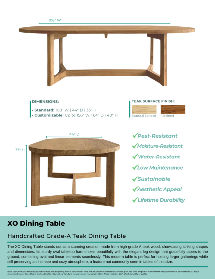XO Dining Table - Image 2