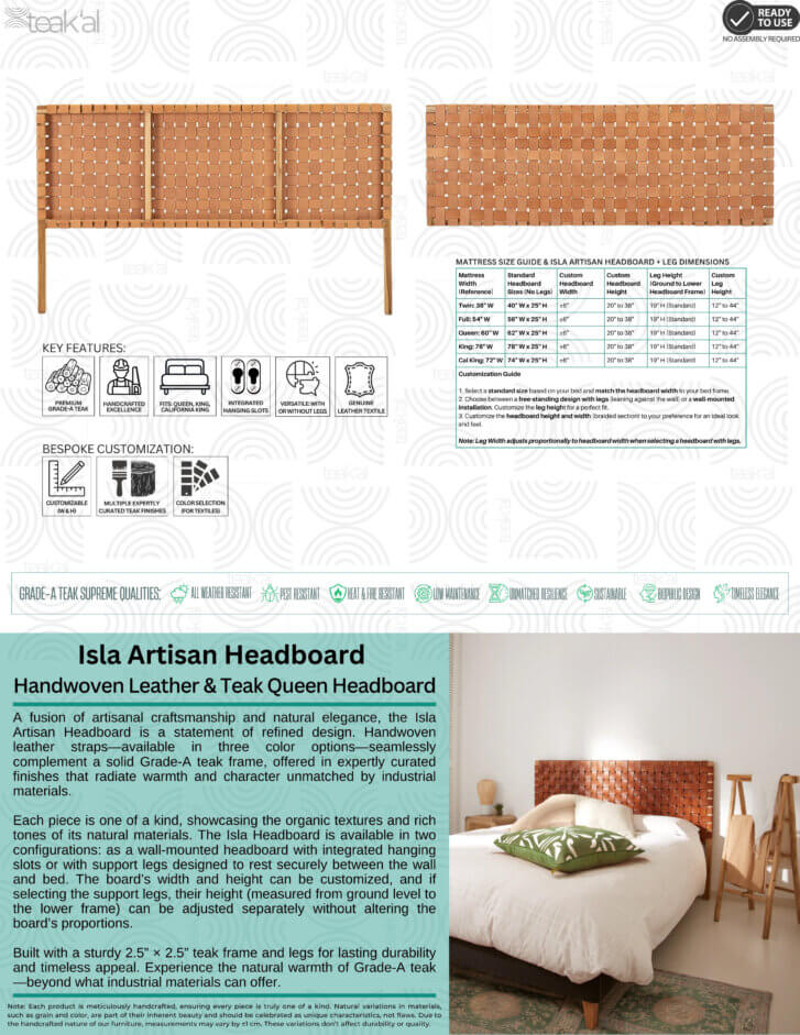 Isla Artisan Headboard - Image 2