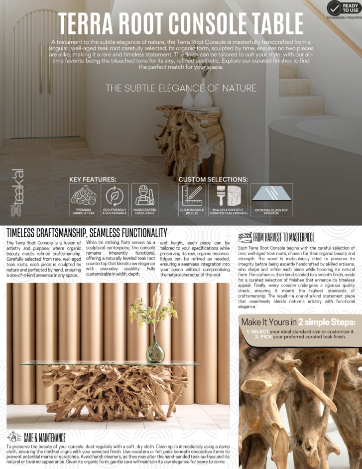 Terra Root Console Table - Image 3