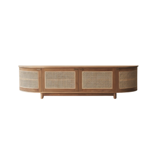 The Levata Teak & Rattan Console