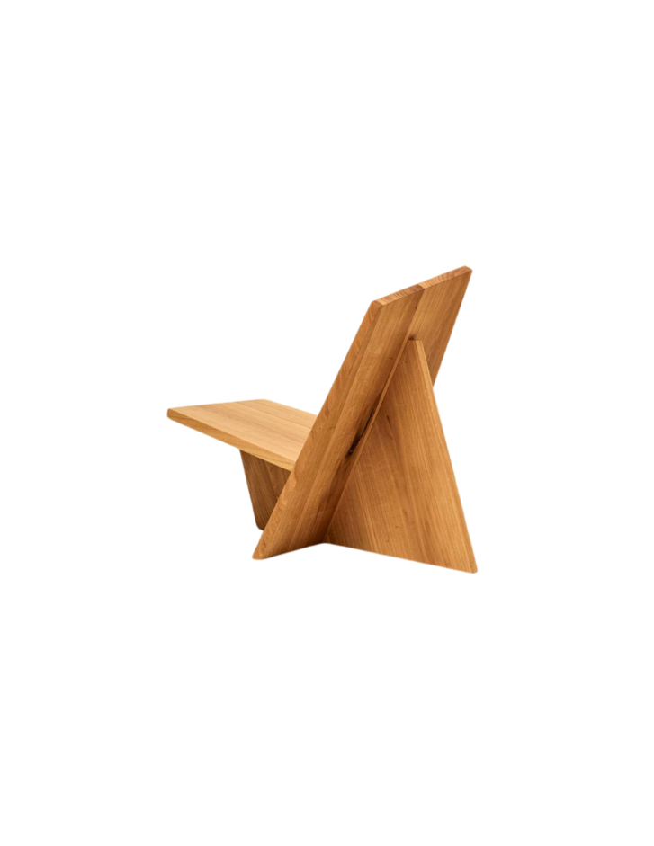 Asymmetry Teak Chair - Image 4