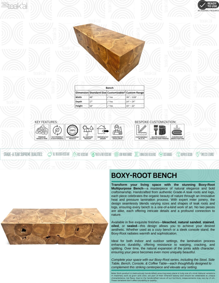 Boxy-Root Bench - Image 2