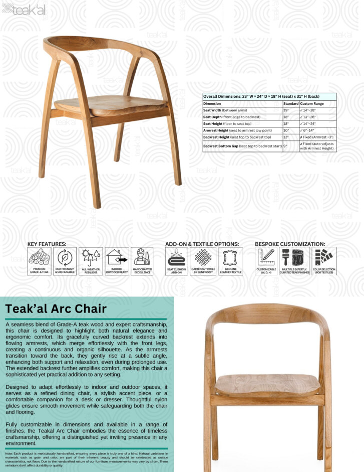 Teak’al Arc Chair - Image 2