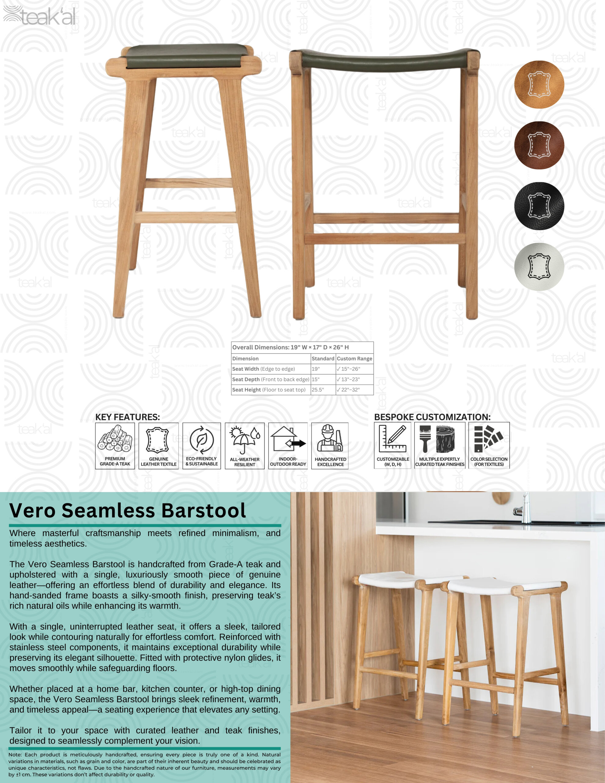 Vero Seamless Barstool - Image 2