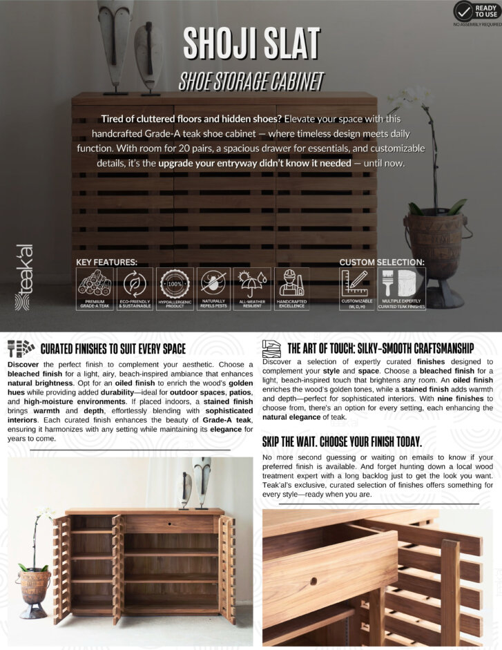 Shoji Slat - Shoe Storage - Image 3